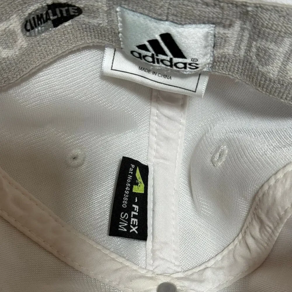Adidas White Climalite Hat small/ Medium
